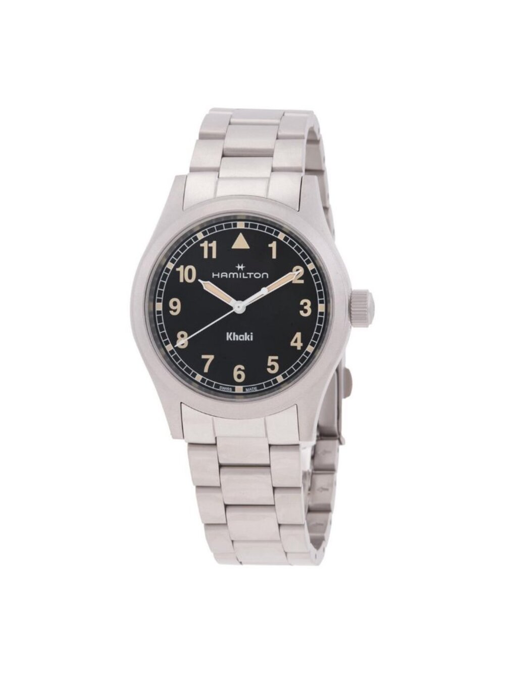 NWT Hamilton Khaki Field Quartz Black Dial Watch
